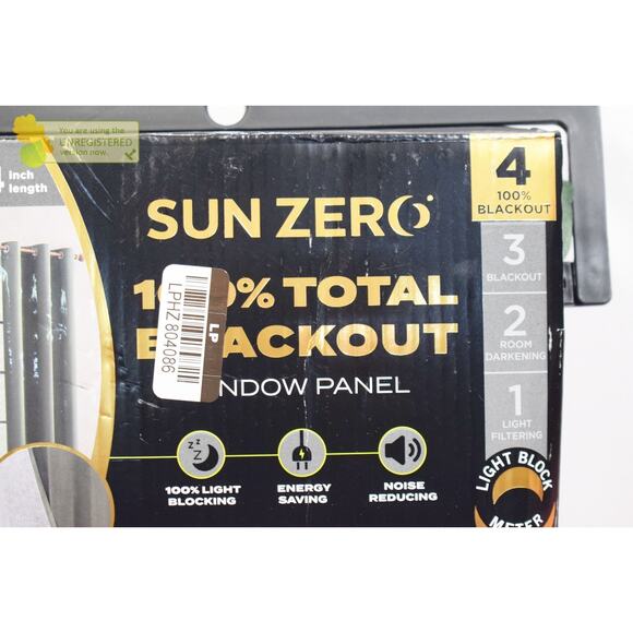 Sun Zero 40x84" Brighton Velvet 100% Blackout Grommet Curtain Panel Sage Green* - Picture 2 of 8